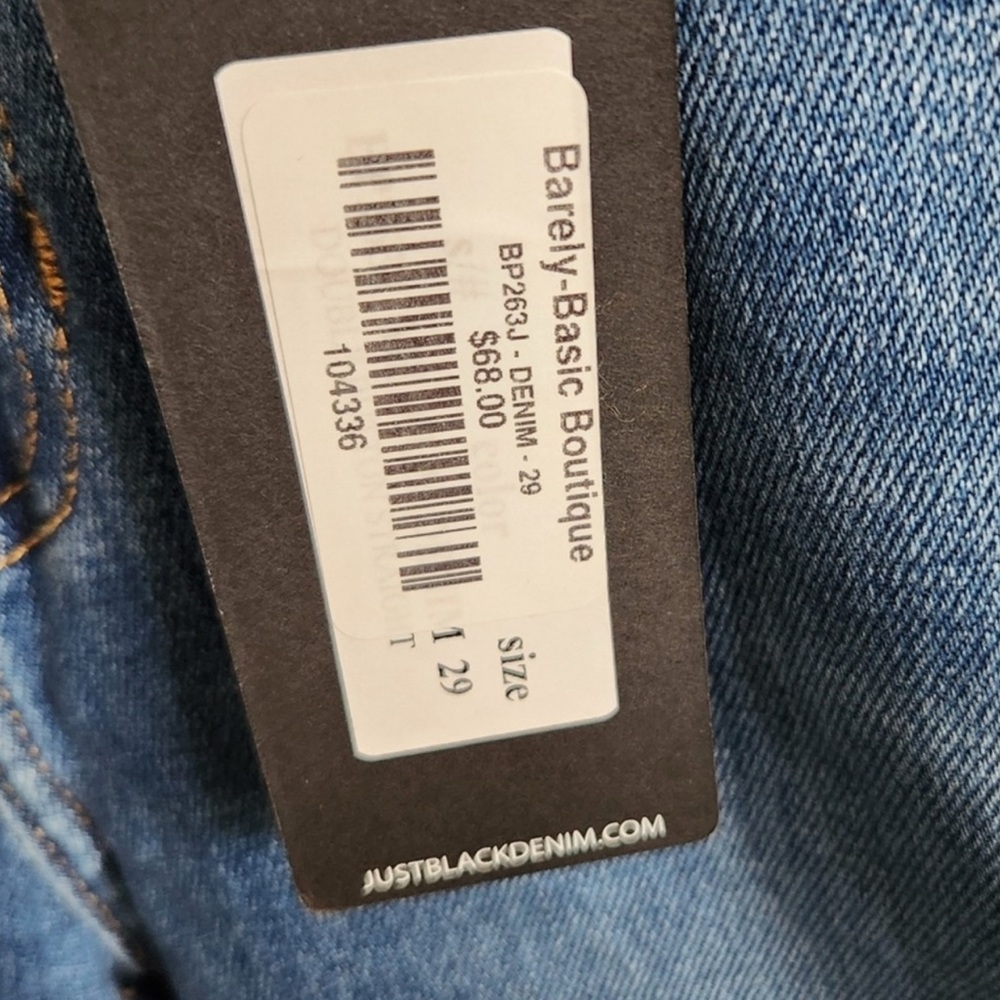 Just Black Denim NWT Skinny Size 29 - Picture 2 of 5
